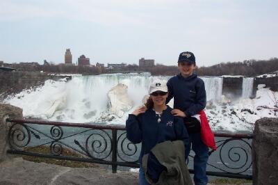 Sam and Andrea at the American Falls