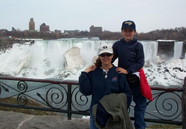 Sam and Mom at Niagara Falls