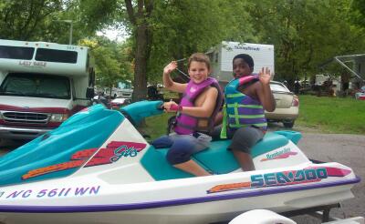 Sam and Kj on Seadoo
